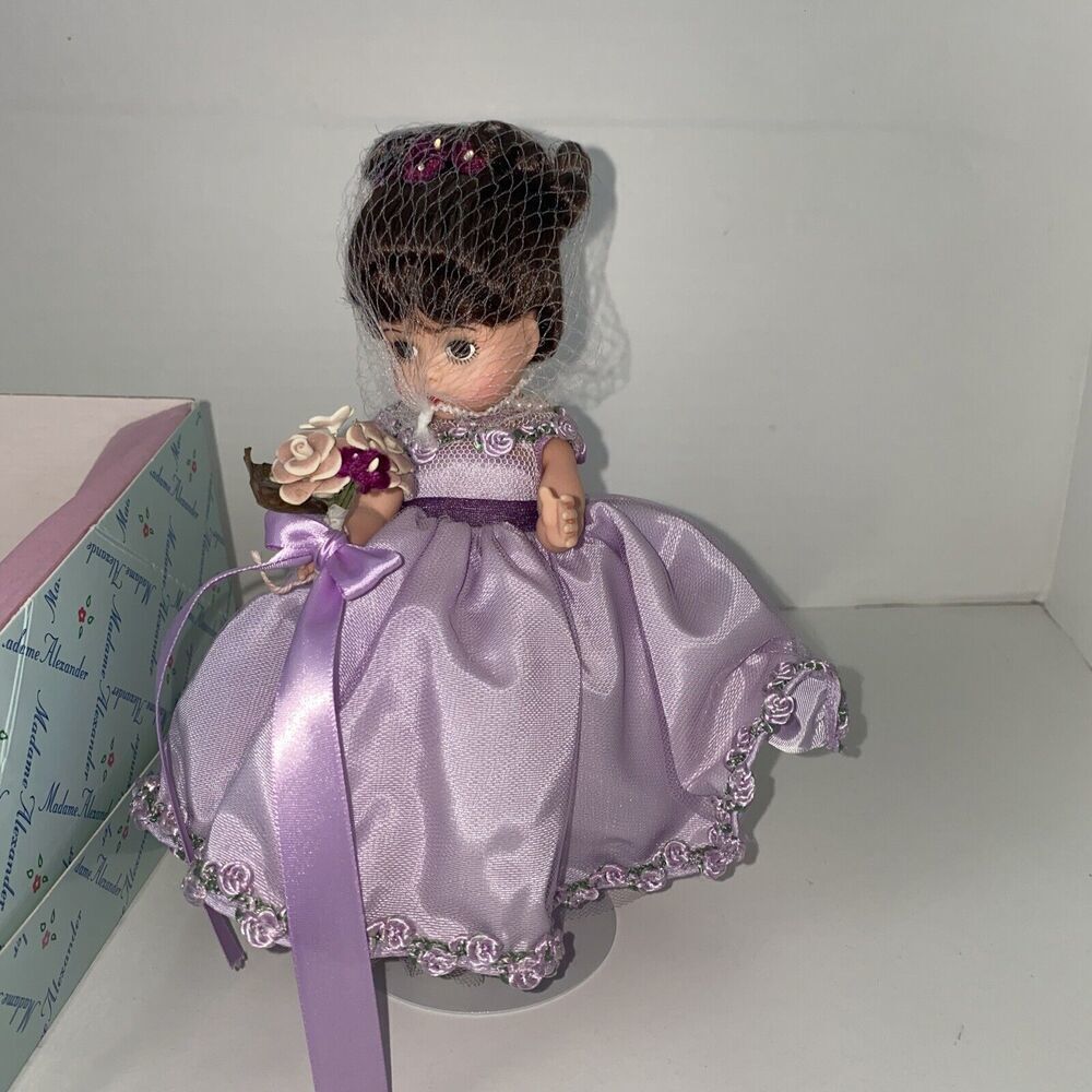 Madame Alexander 32035 L/V Bridesmaid 8" Doll EUC Lillian Vernon Lilac Lavender
